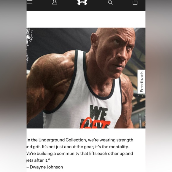 NWOT Men’s Project Rock collection terry cuffed short sleeve hoodie - Picture 5 of 5